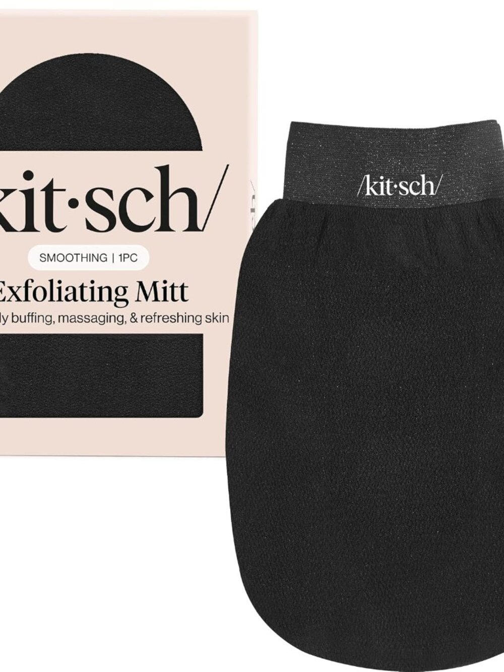 Exfoliating Glove – Exfoliating Mitt - 1pc Black